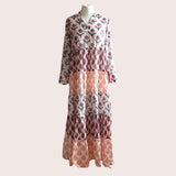 Erfurt Long layer patchwork dress 12076