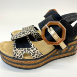 Rieker kiilakorkosandaali leopardi