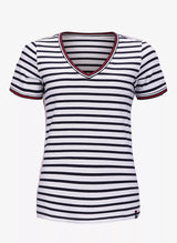 Pelle P W Classic Stripe Short Sleeve Navy Stripe 8222
