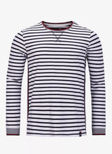 Pelle P Classic Stripe Long Sleeve Dk Navy Stripe