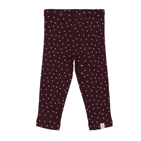 Petit Piao leggins modal heart 11542