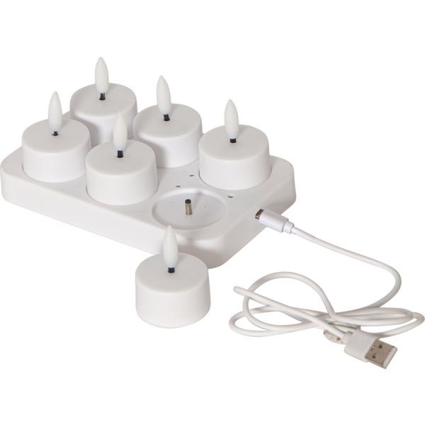 Flamme ladattavat led-tuikut 11615