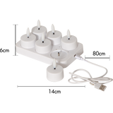 Flamme ladattavat led-tuikut 11615