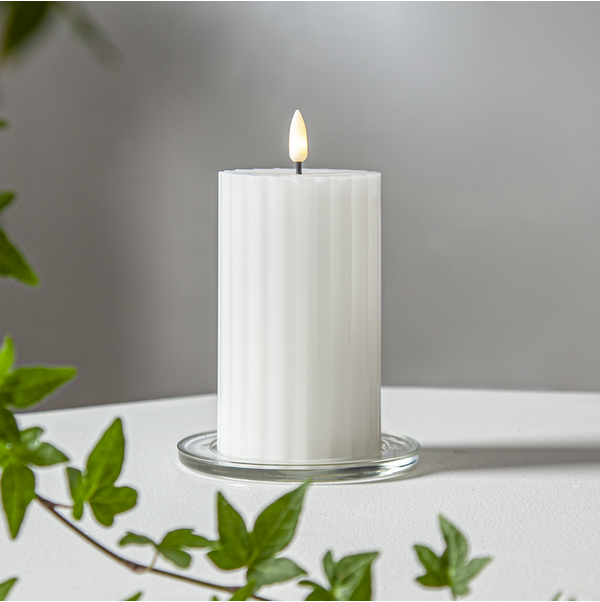 Flamme stripe led-kynttilä 15cm 11613