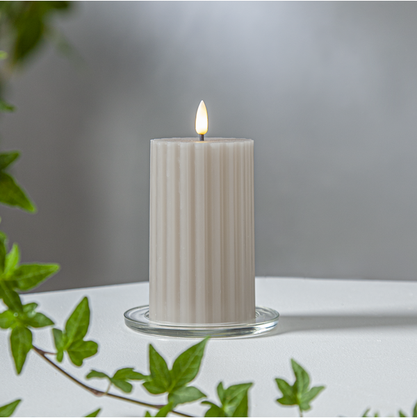 Flamme stripe led-kynttilä 15cm 11613