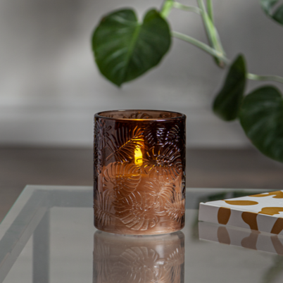 Flamme leaf led-kynttilä 12,5cm 11616