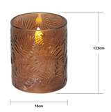 Flamme leaf led-kynttilä 12,5cm 11616