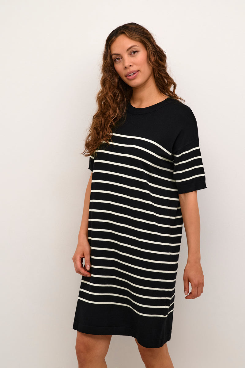 Kaffe Lizza Narrow Stripe Dress 9901