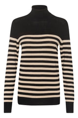 Kaffe lizza striped roll neck 10215