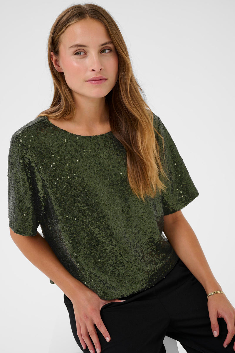 Kaffe Miranda sequin blouse 11614