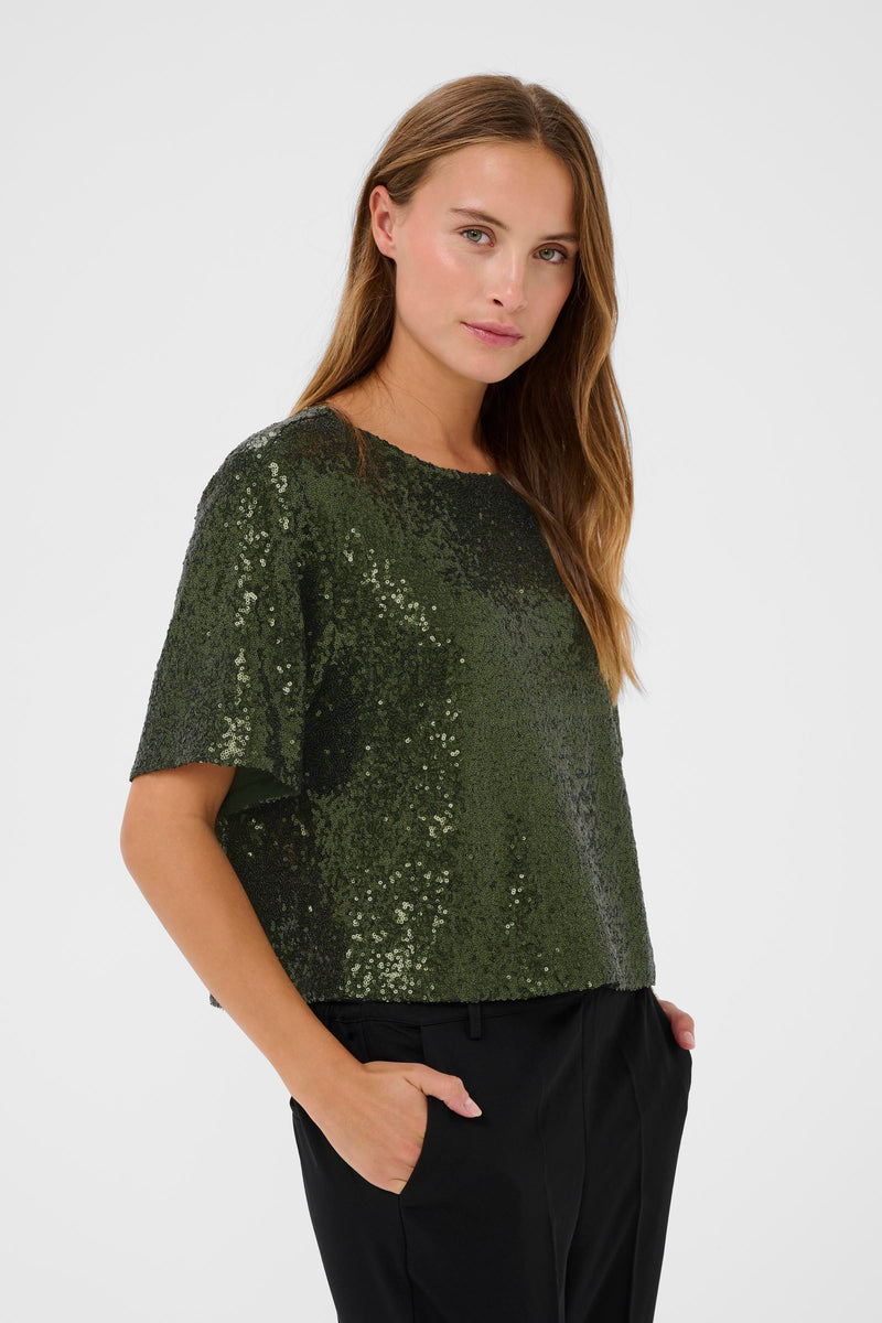 Kaffe Miranda sequin blouse 11614
