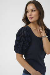Kaffe Lindsay frill T-shirt 12280