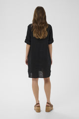 Cream Bellis Caftan short dress 12154