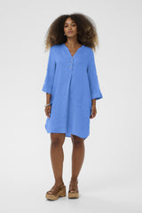 Cream Bellis Caftan short dress 12154