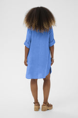 Cream Bellis Caftan short dress 12154