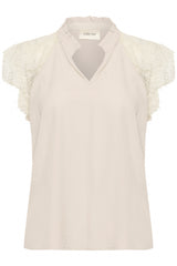 Cream Nola lace blouse 9939