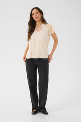 Cream Nola lace blouse 9939