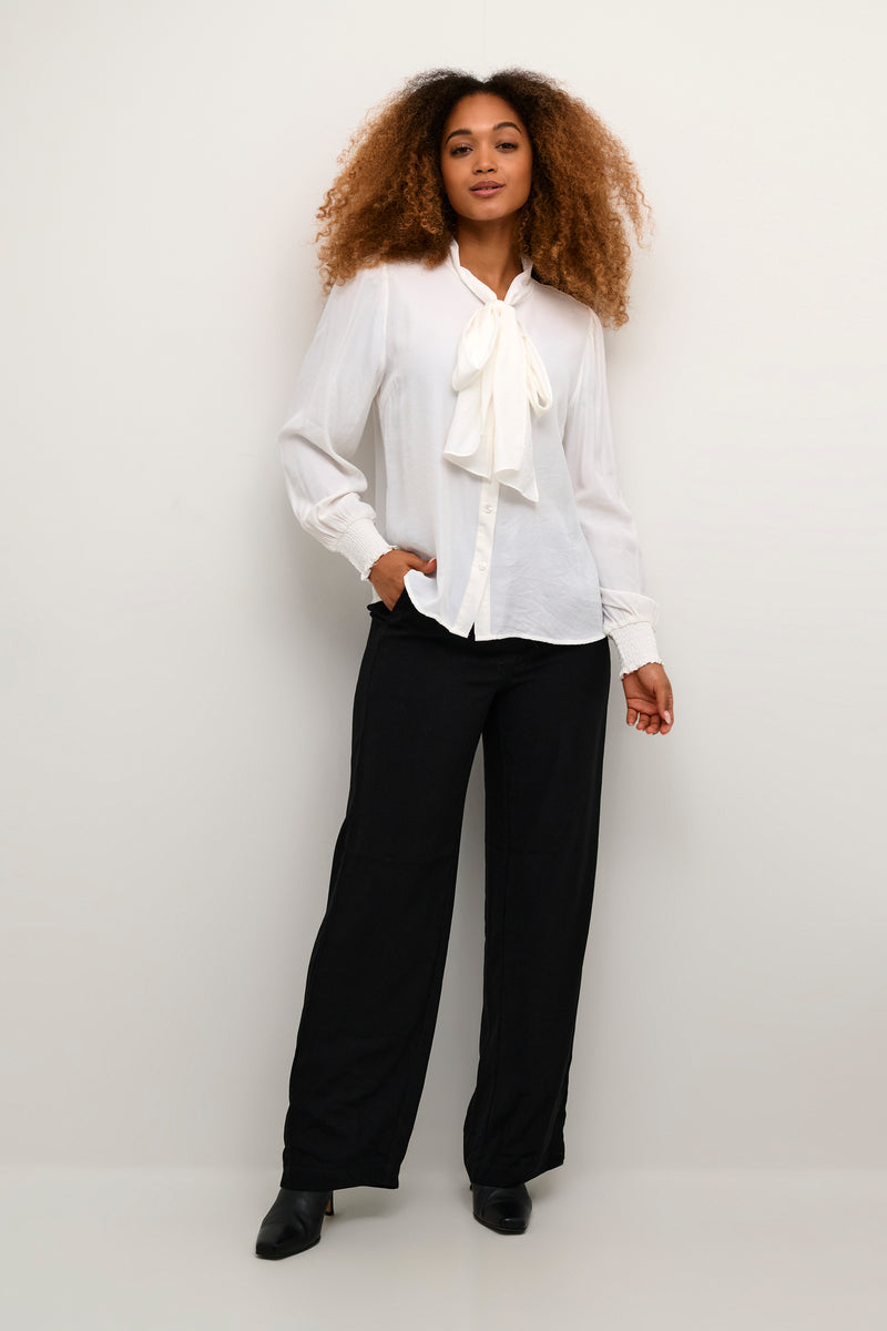 Cream Nola Bow Shirt 10231