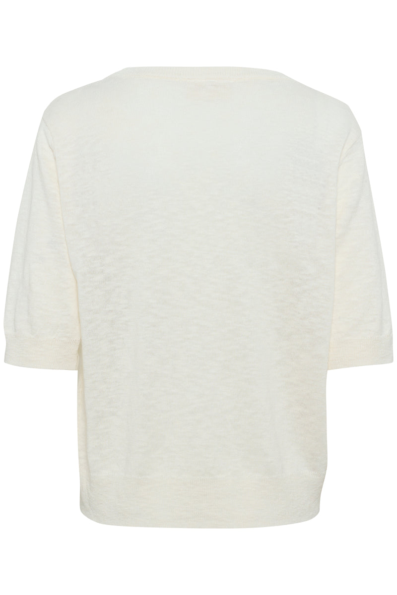 Cream Visa knit blouse 11043
