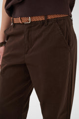 Cream Lorraine belt pant 12365