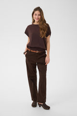 Cream Lorraine belt pant 12365
