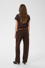 Cream Lorraine belt pant 12365