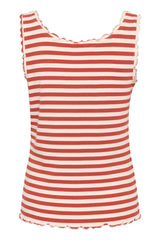 Cream Ribba stripe top 11106