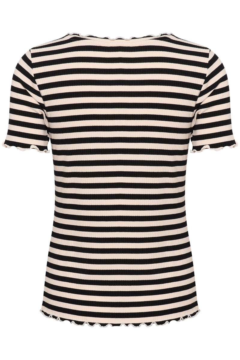 Cream Ribba stripe T-shirt 11105