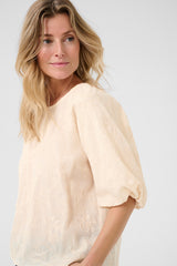 Cream luna blouse 11195