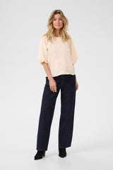 Cream luna blouse 11195
