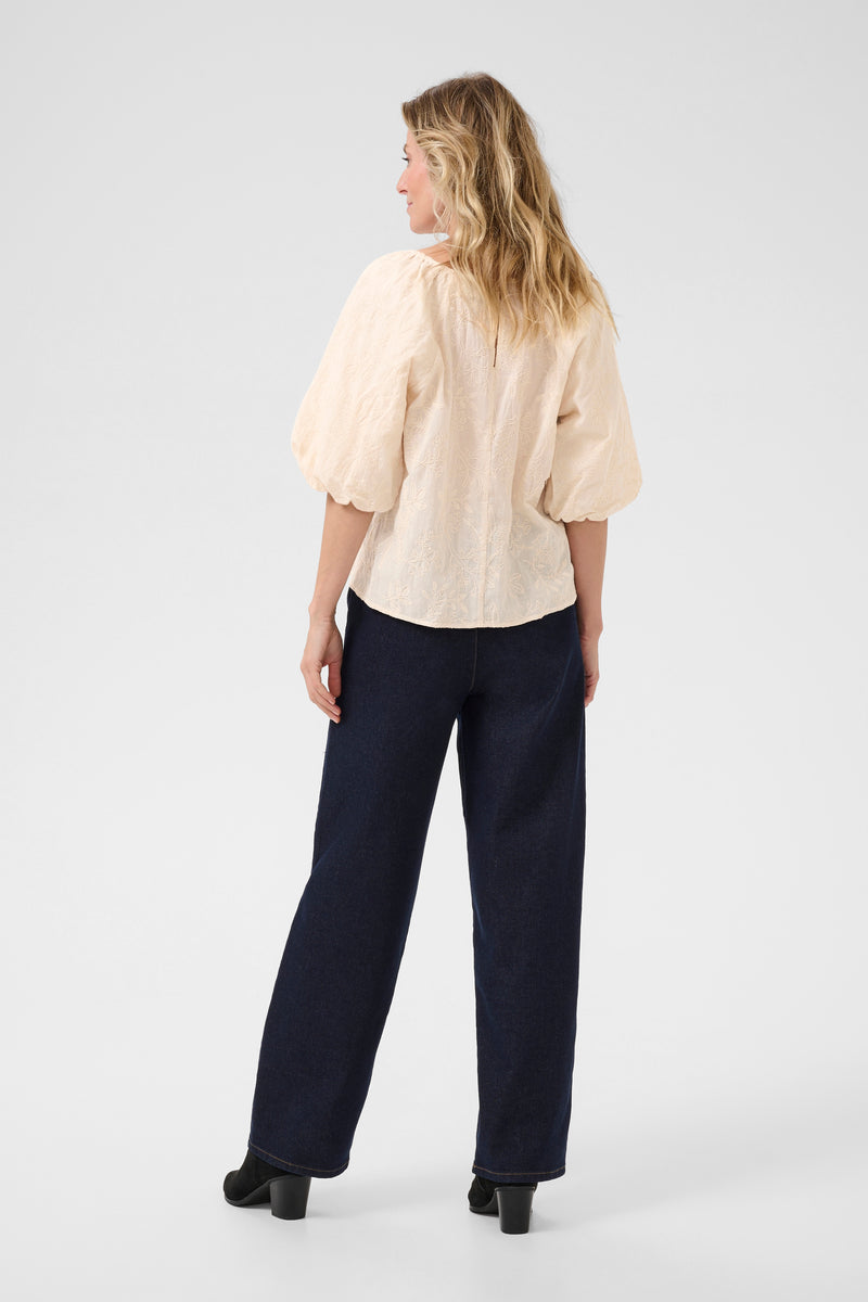 Cream luna blouse 11195