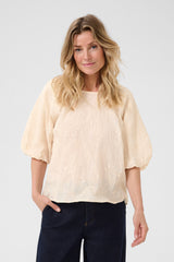 Cream luna blouse 11195