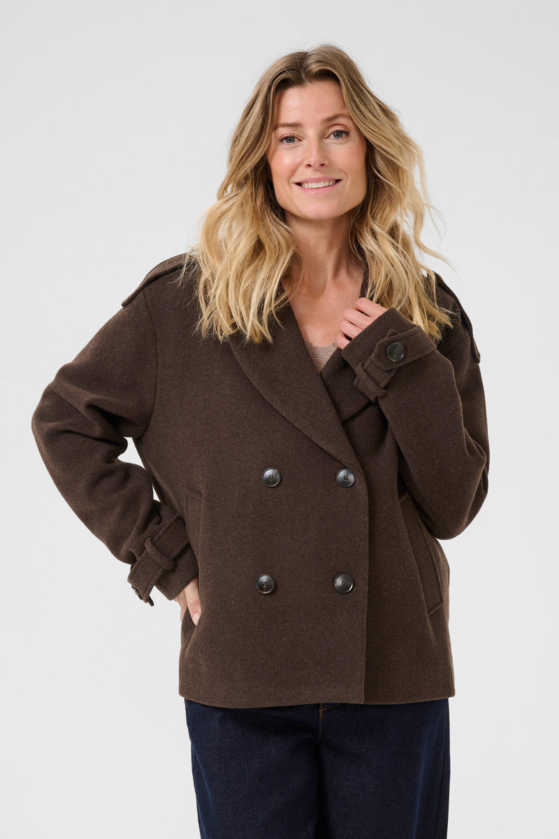 Cream Jamey short coat 11524