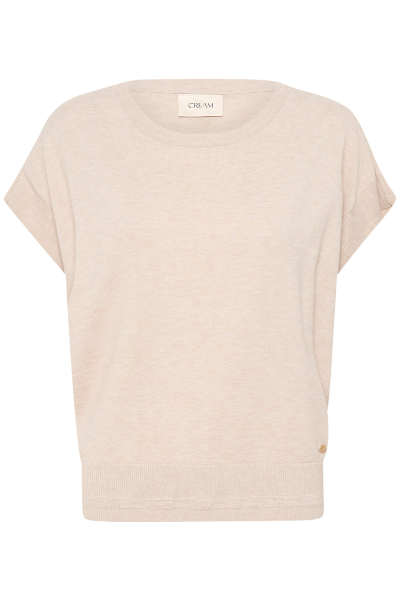 Cream dela knit top 11193