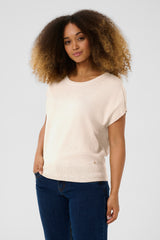 Cream dela knit top 11193