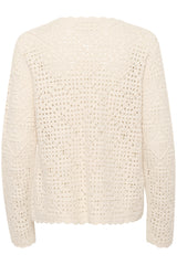 Cream Kip virkattu neuletakki 11245