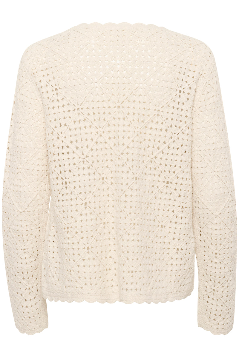 Cream Kip virkattu neuletakki 11245