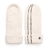 Cream Taya knit mittens 11536