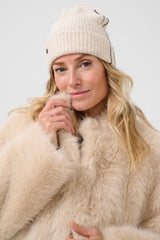Cream Taya knit hood 11537