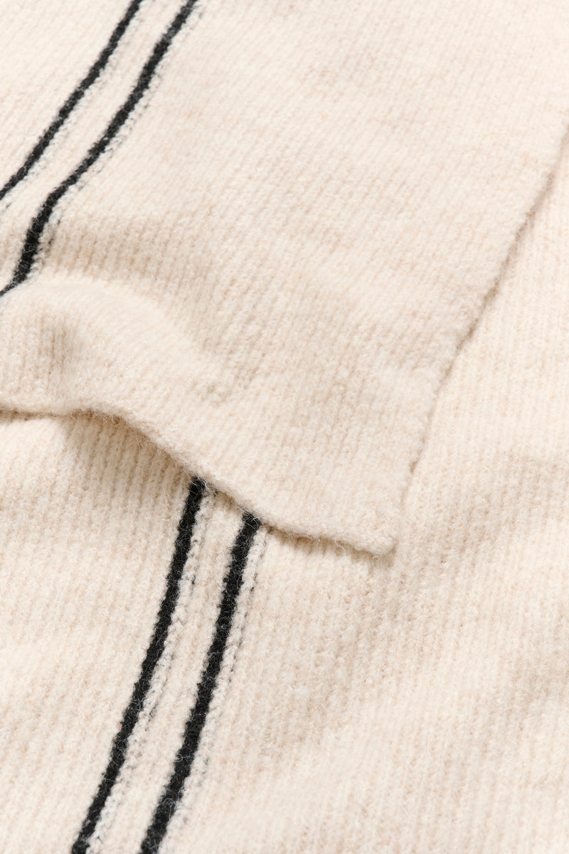 Cream Taya knit scarf 11535