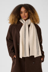 Cream Taya knit scarf 11535