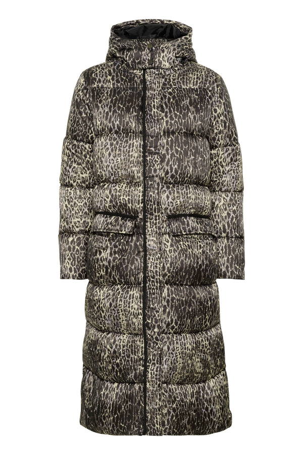 Cream Gaiagro long printed jacket 11523