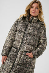 Cream Gaiagro long printed jacket 11523
