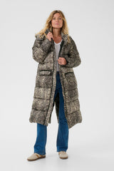 Cream Gaiagro long printed jacket 11523