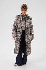 Cream Gaiagro long printed jacket 11523