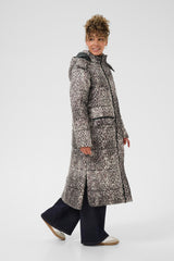 Cream Gaiagro long printed jacket 11523