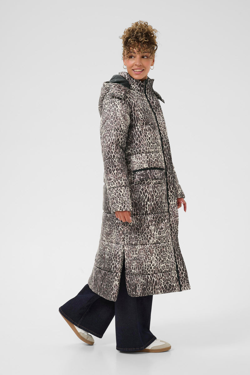 Cream Gaiagro long printed jacket 11523