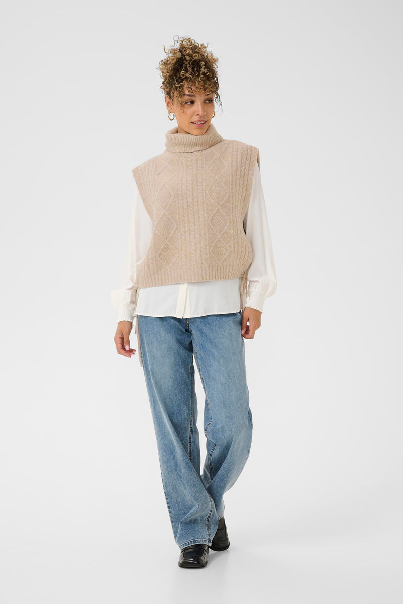 Cream Frina knit slipover 11531