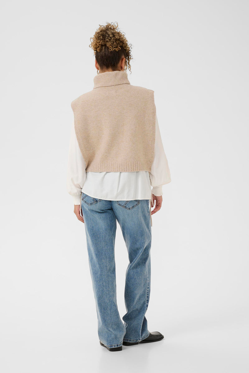 Cream Frina knit slipover 11531