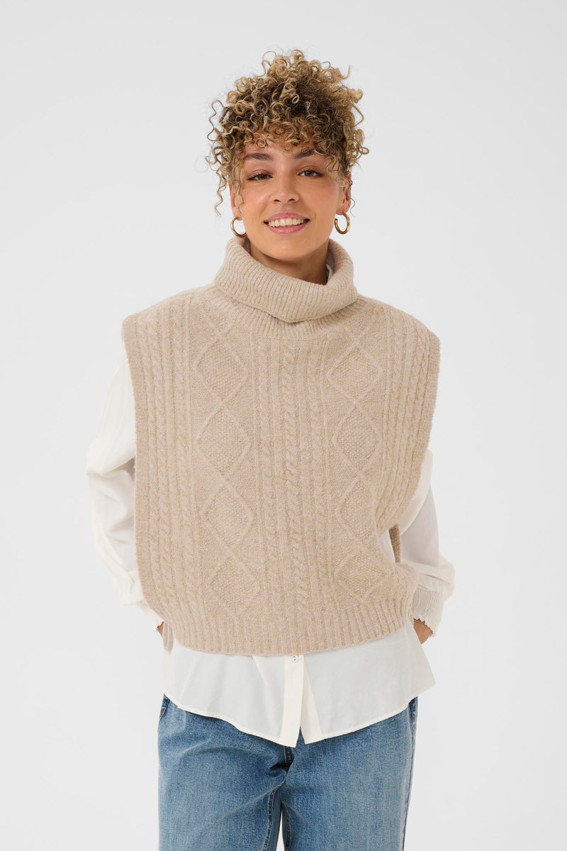 Cream Frina knit slipover 11531
